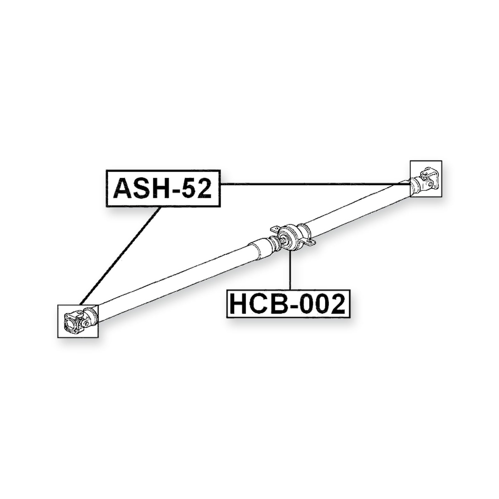 Infiniti FX45/35 S50 Cross Shaft Joint, Drive Shaft 20X31/53
