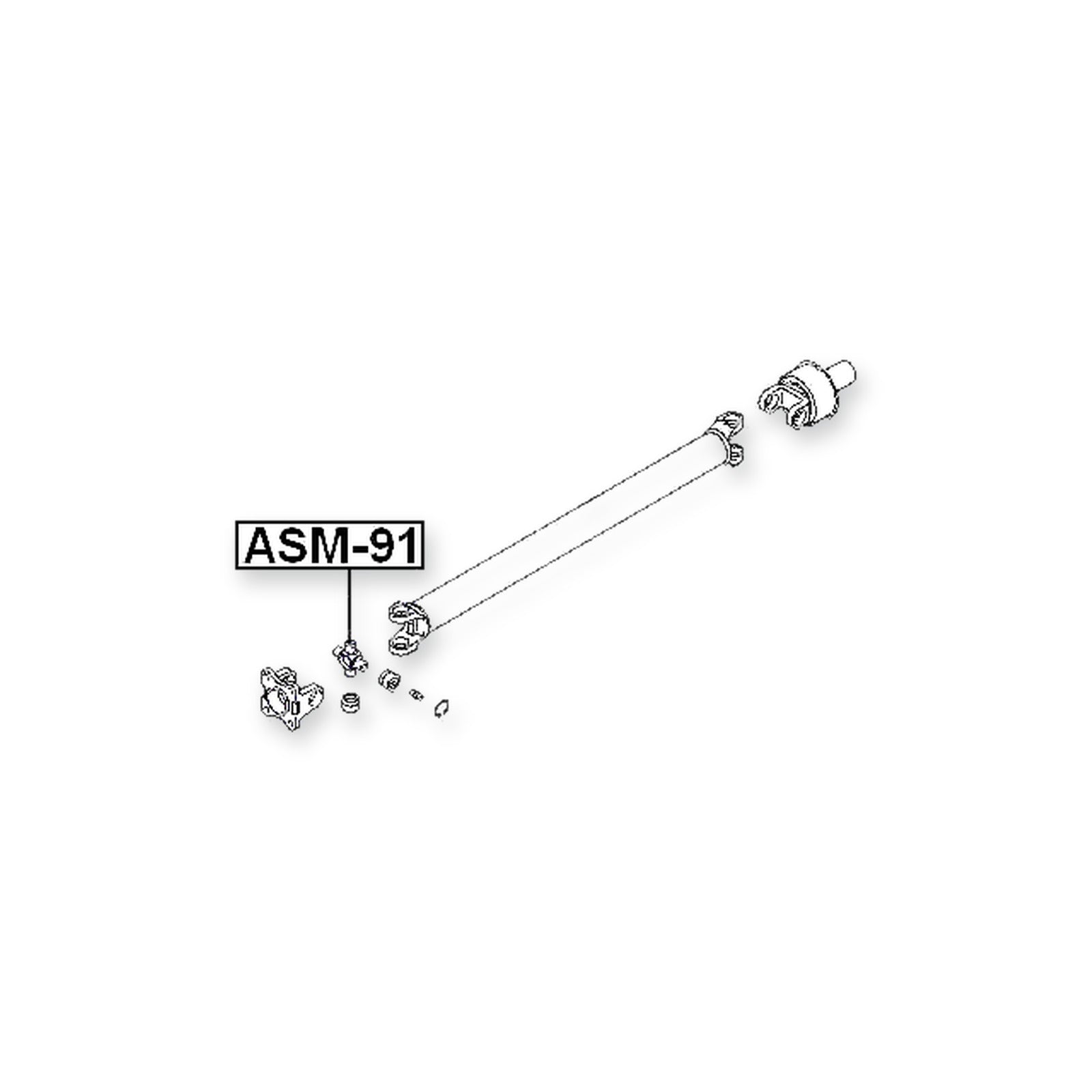 Cross Shaft Joint, Drive Shaft 25X76.8