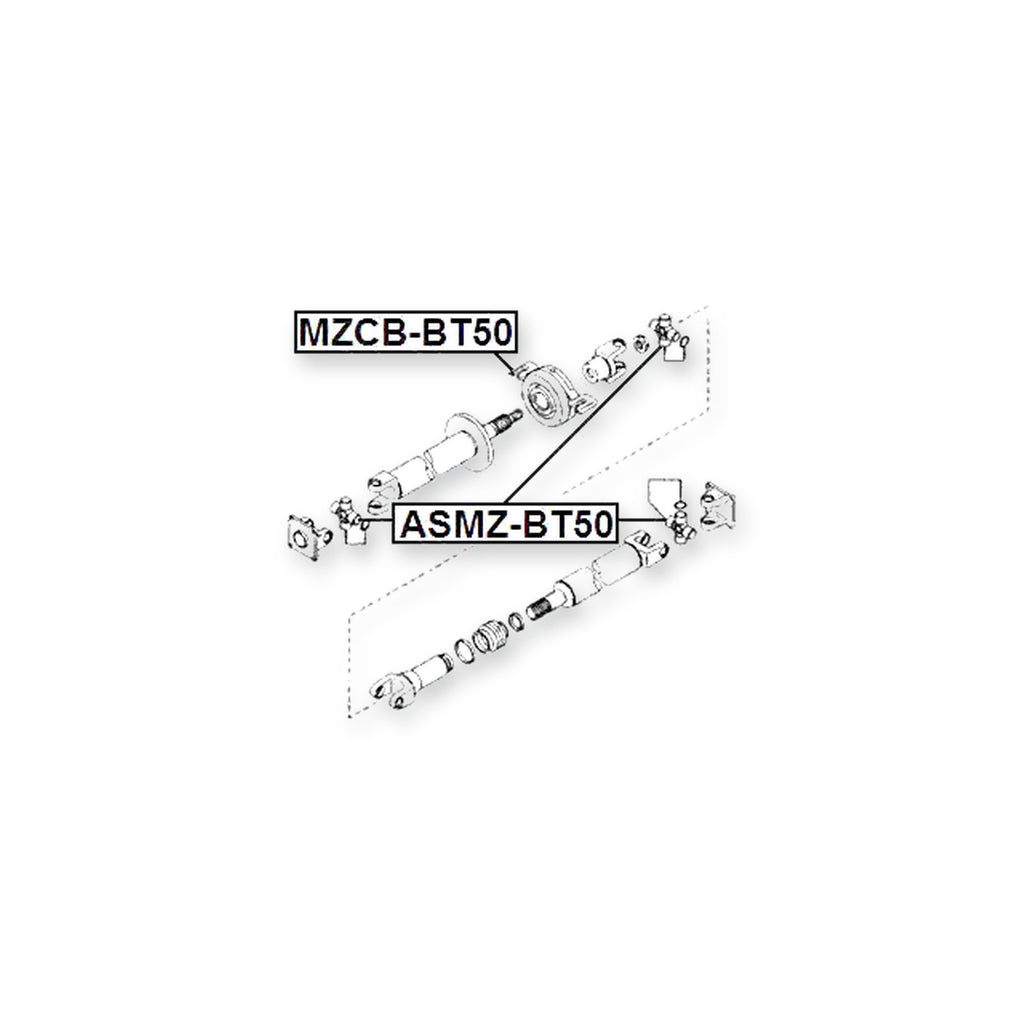 Mazda BT-50 Cross Shaft Joint, Drive Shaft 27X92