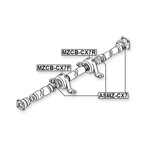 Acura Rdx TB1 Cross Shaft Joint, Drive Shaft 25X66