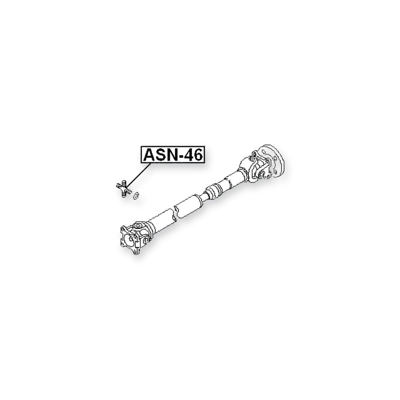 Infiniti QX4 JR50 Front Cross Shaft Joint, Drive Shaft 27X46/72