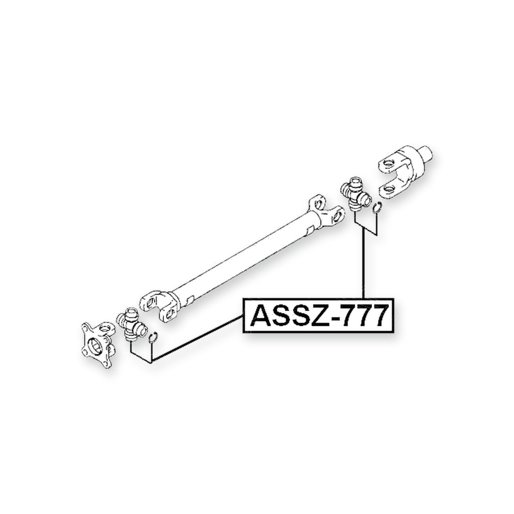 Cross Shaft Joint, Drive Shaft 25X64