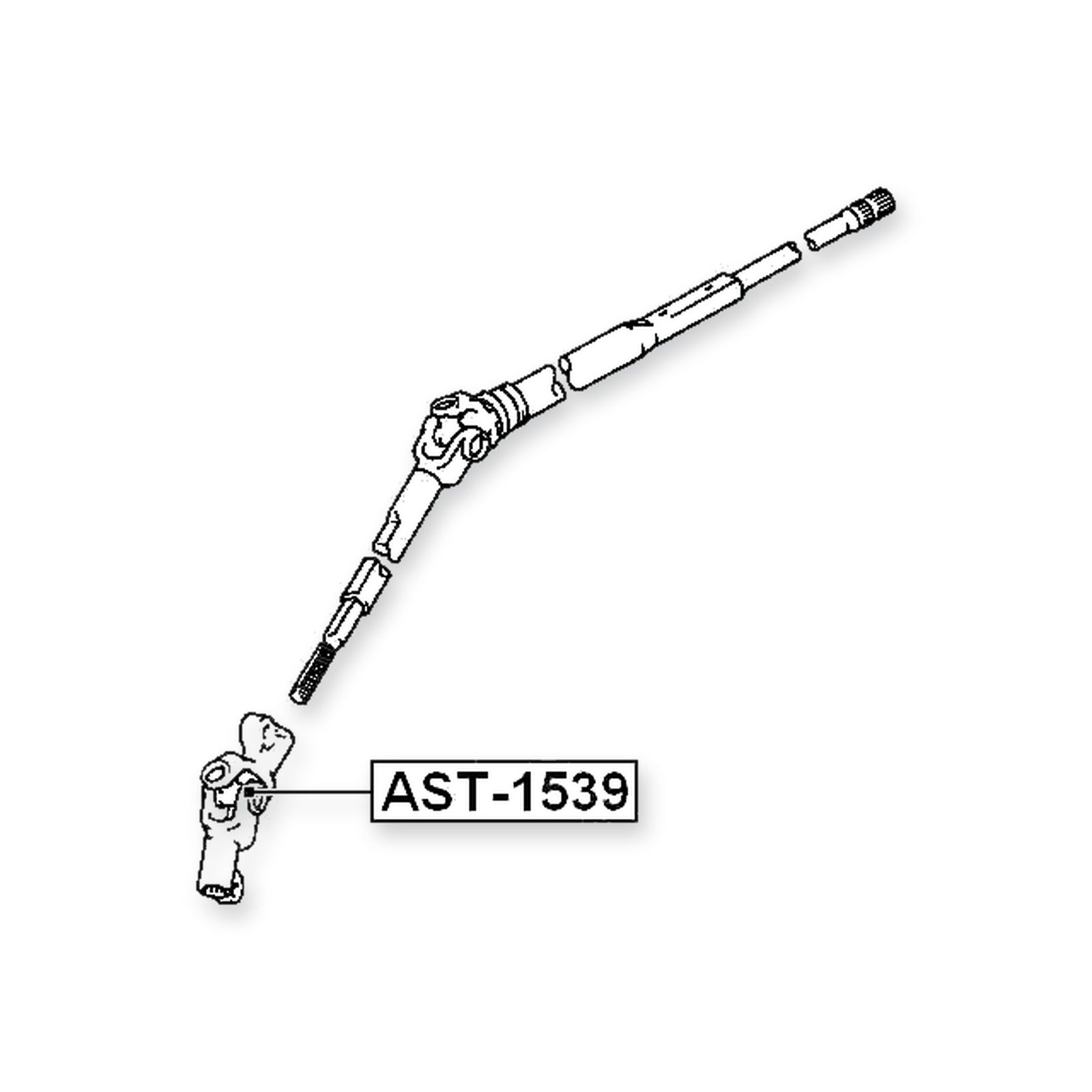 Toyota Camry Cross Shaft Joint, Steering Column Shaft 15X39 & More