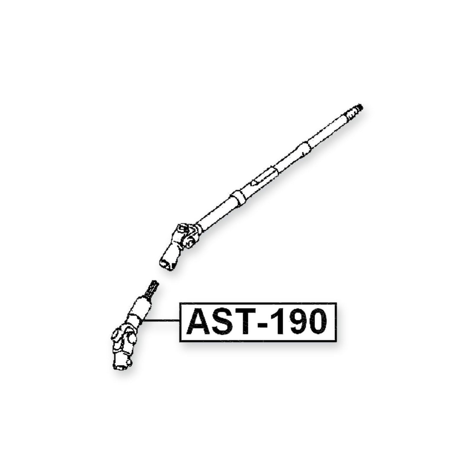 Toyota Carina E Lower Intermediate Steering Shaft