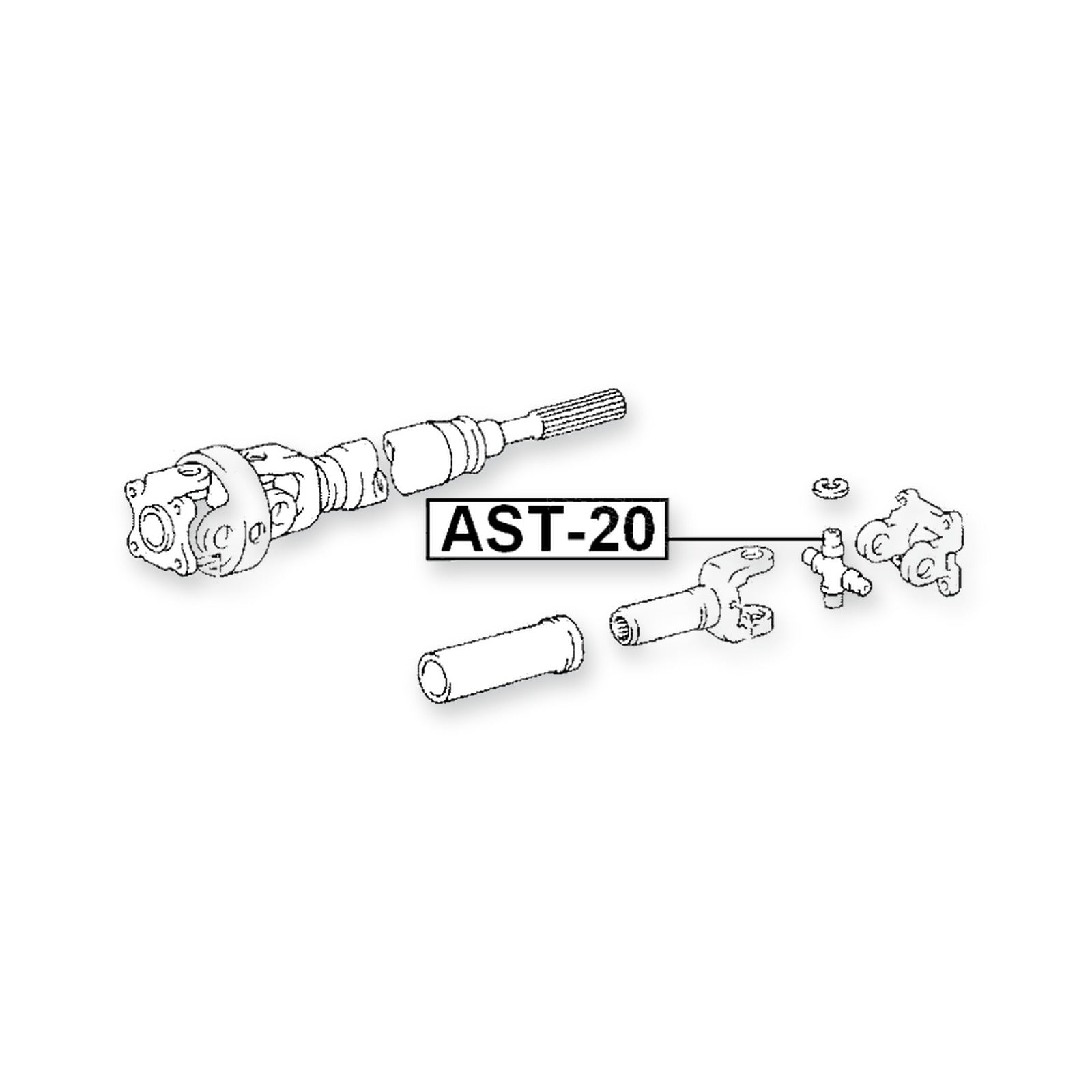 Lexus LX450 FZJ80 Cross Shaft Joint, Drive Shaft 32X61/92
