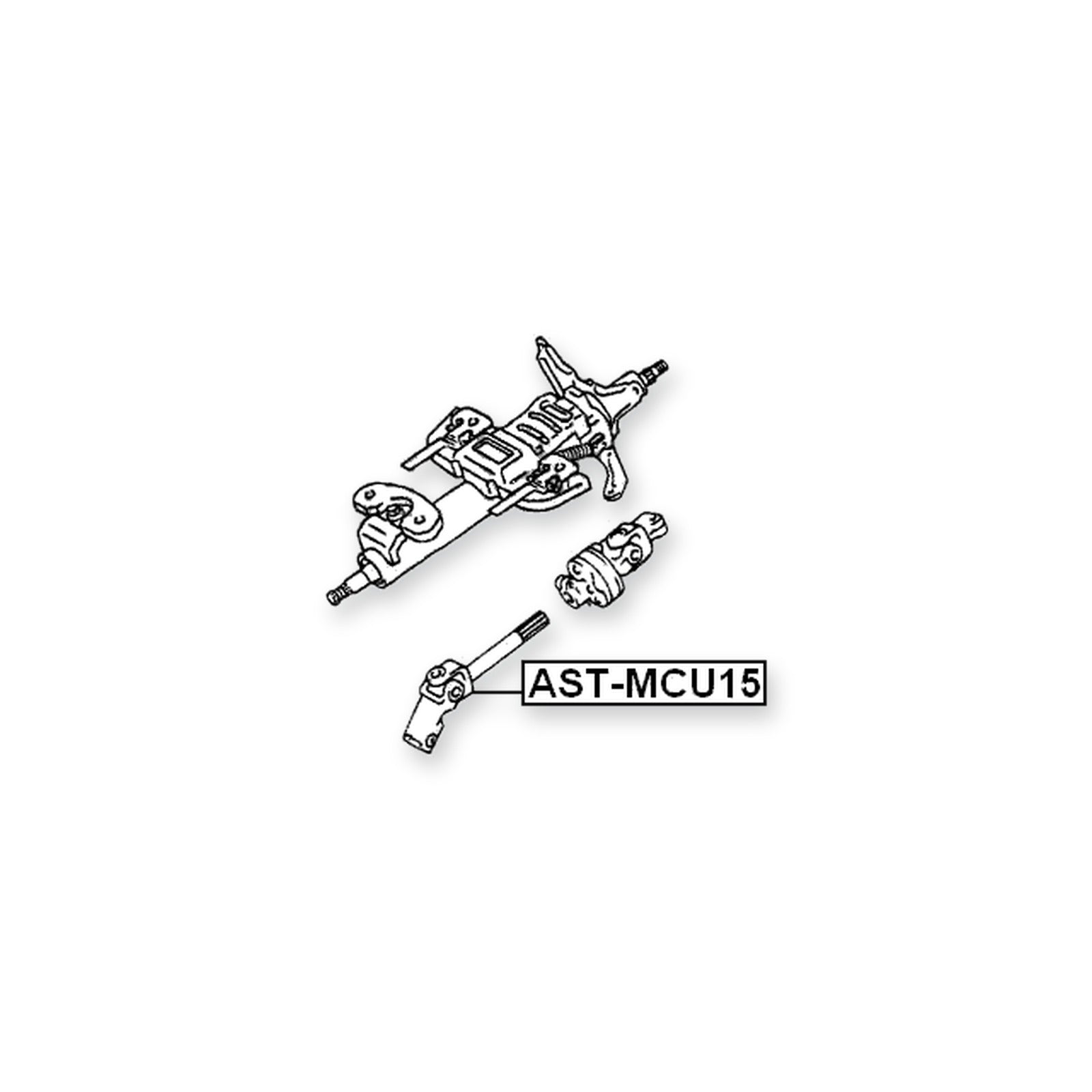 Lexus RX300 MCU15 Lower Intermediate Steering Shaft