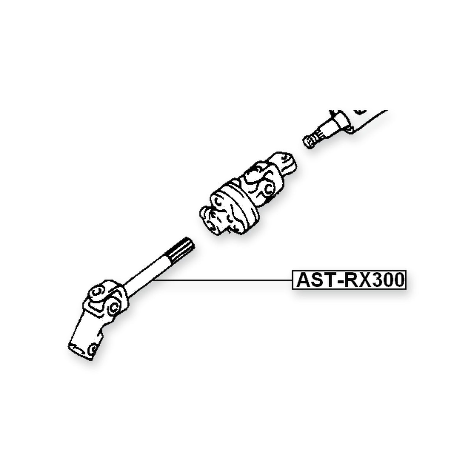 Lexus RX300 Lower Intermediate Steering Shaft