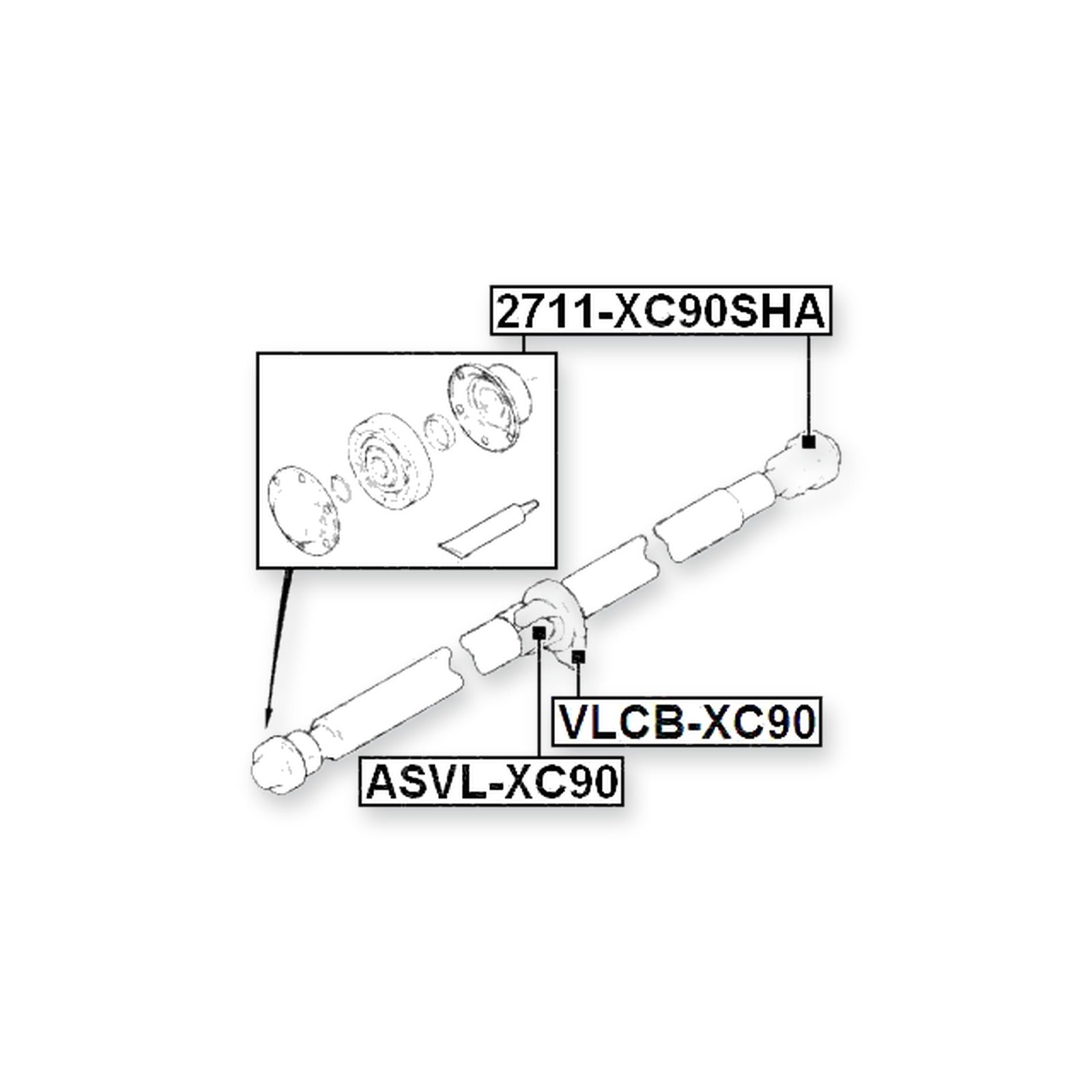 Ford Explorer Cross Shaft Joint, Drive Shaft 24X62 & More