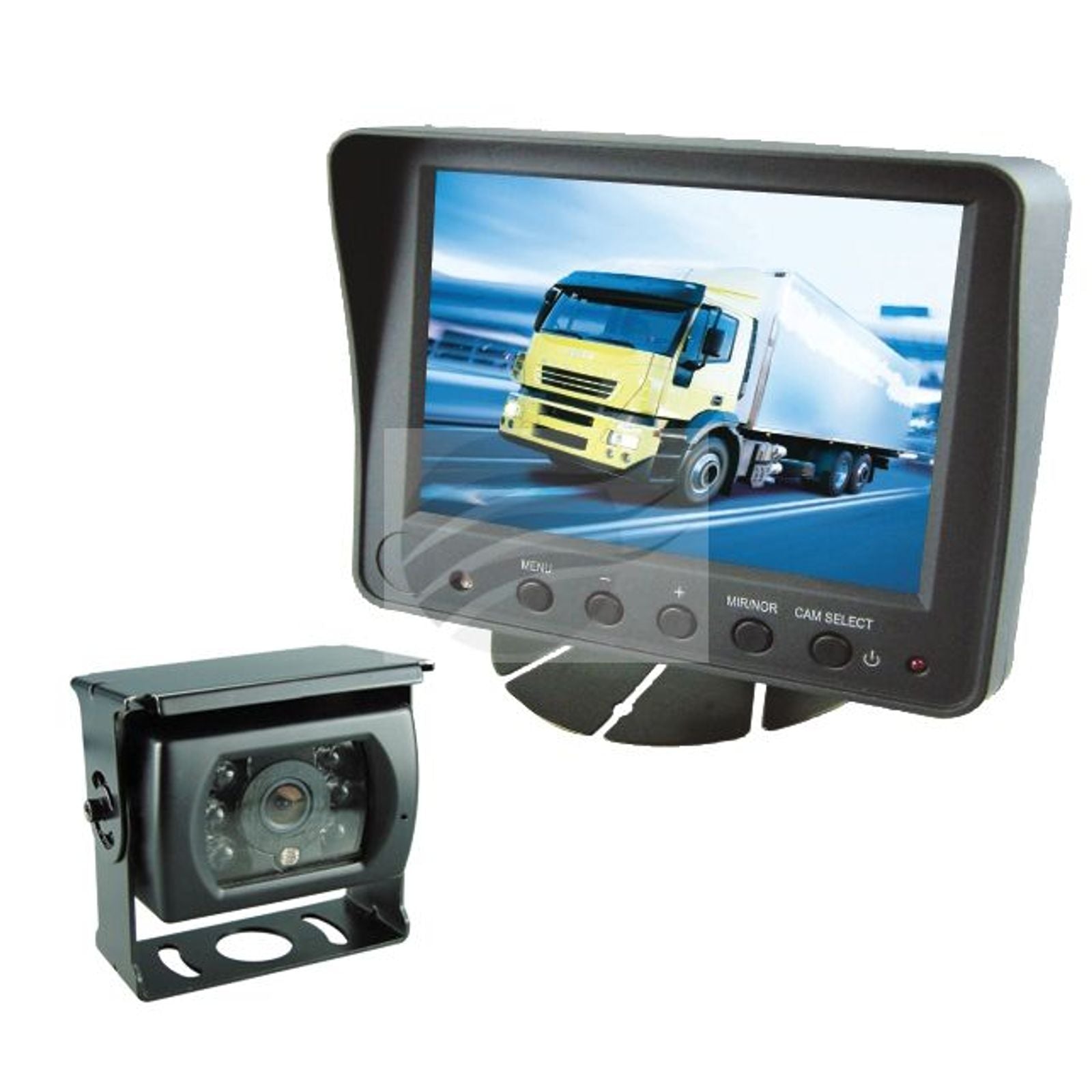 7" AHD Reverse Camera System 12/24V 2x Camera Input & 20m Cable Jaylec