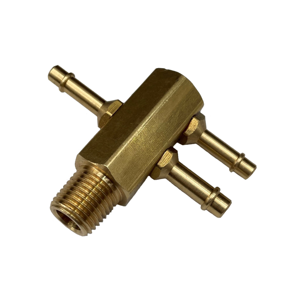 TFI Racing Brass Commodore Intake Vacuum Hose Tree - 3 Ports