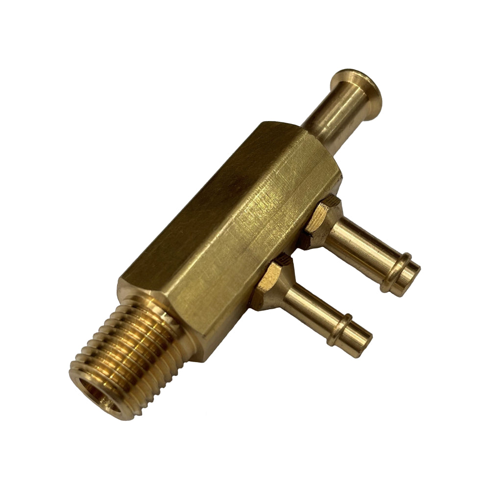TFI Racing Brass Ford 250 Engine Intake Vacuum Hose Tree - 2 Port