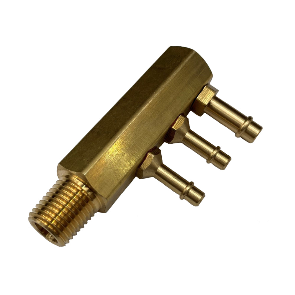 TFI Racing Brass Ford 250 Engine Intake Vacuum Hose Tree - 3 Port
