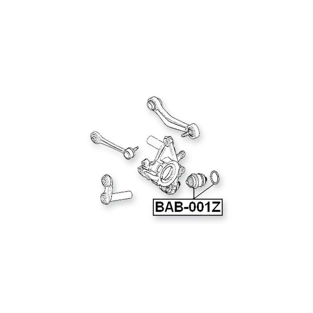 BMW 5 E39 Rear Lower Floating Bushing, Suspension Knuckle