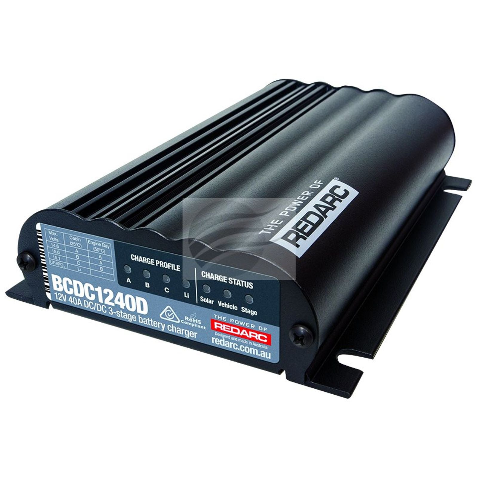 Redarc BCDC Classic Under Bonnet 40A Battery Charger - BCDC1240D