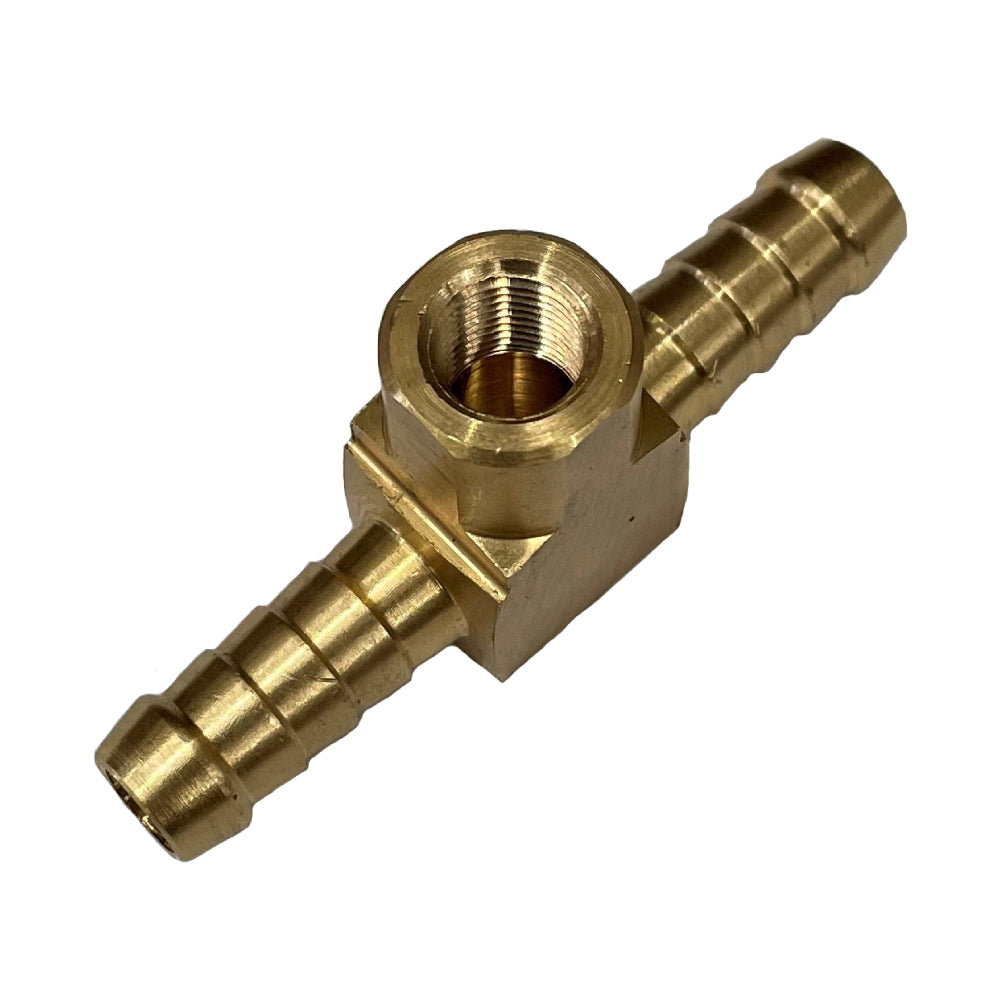 TFI Racing Fuel Pressure Gauge Fitting 3/8" (9.5mm) Male Hose to 1/8" (8.4mm)