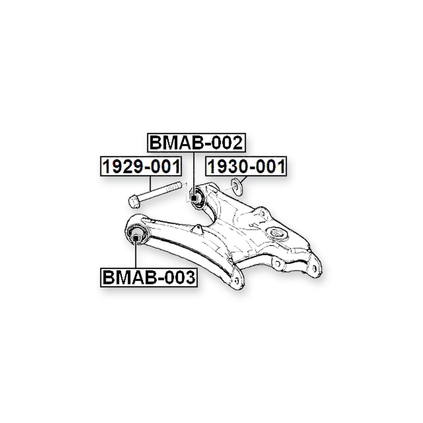 BMW 5 E60 Front Lower Bushing, Control Arm