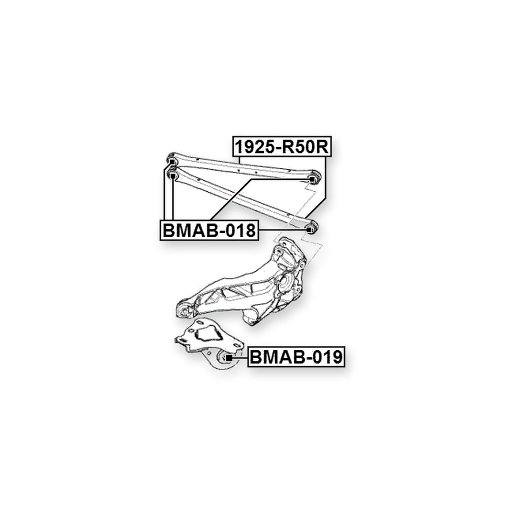 Mini Cabrio R57 Rear Lower Bushing, Trailing Arm