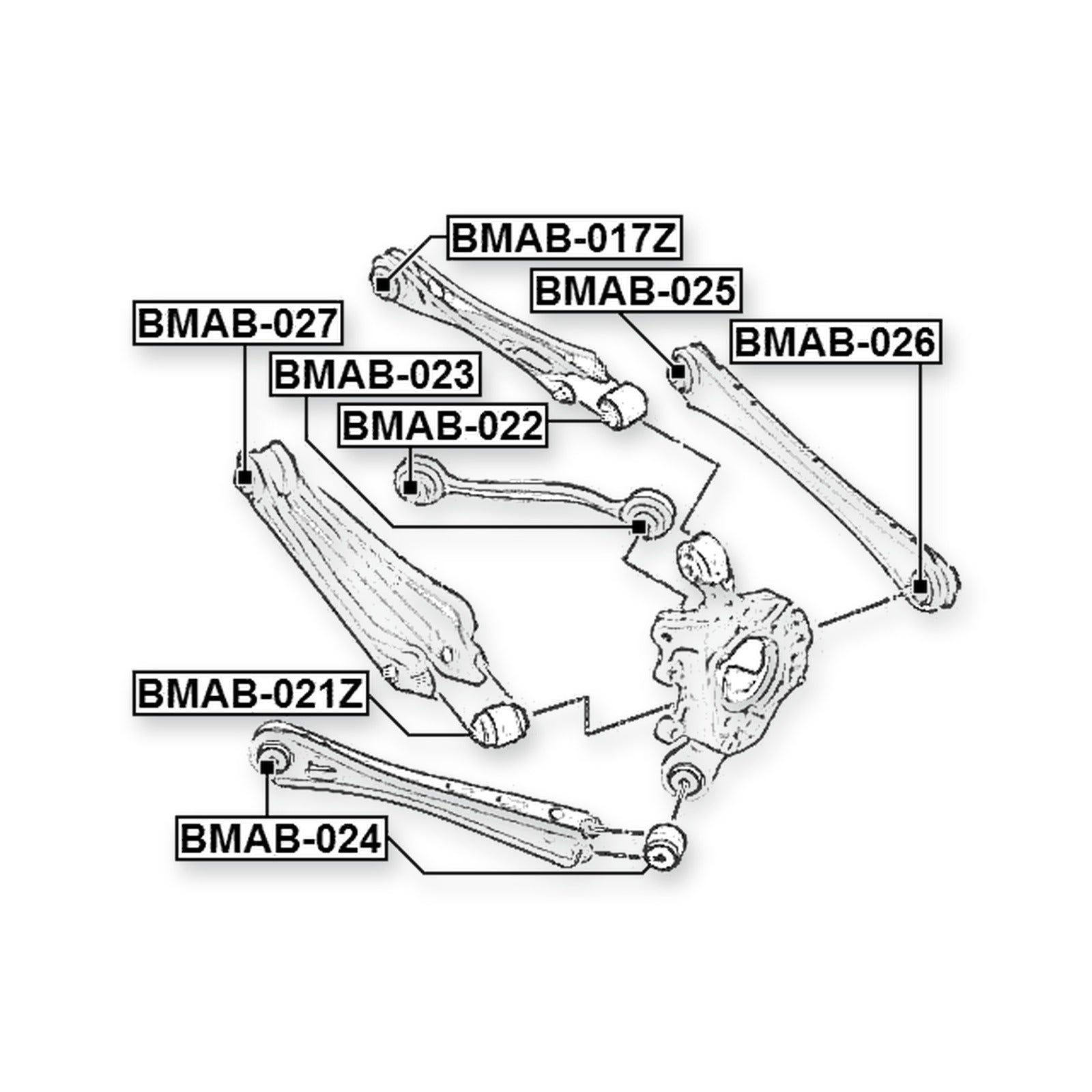 BMW X3 F25 Front Rod Bushing