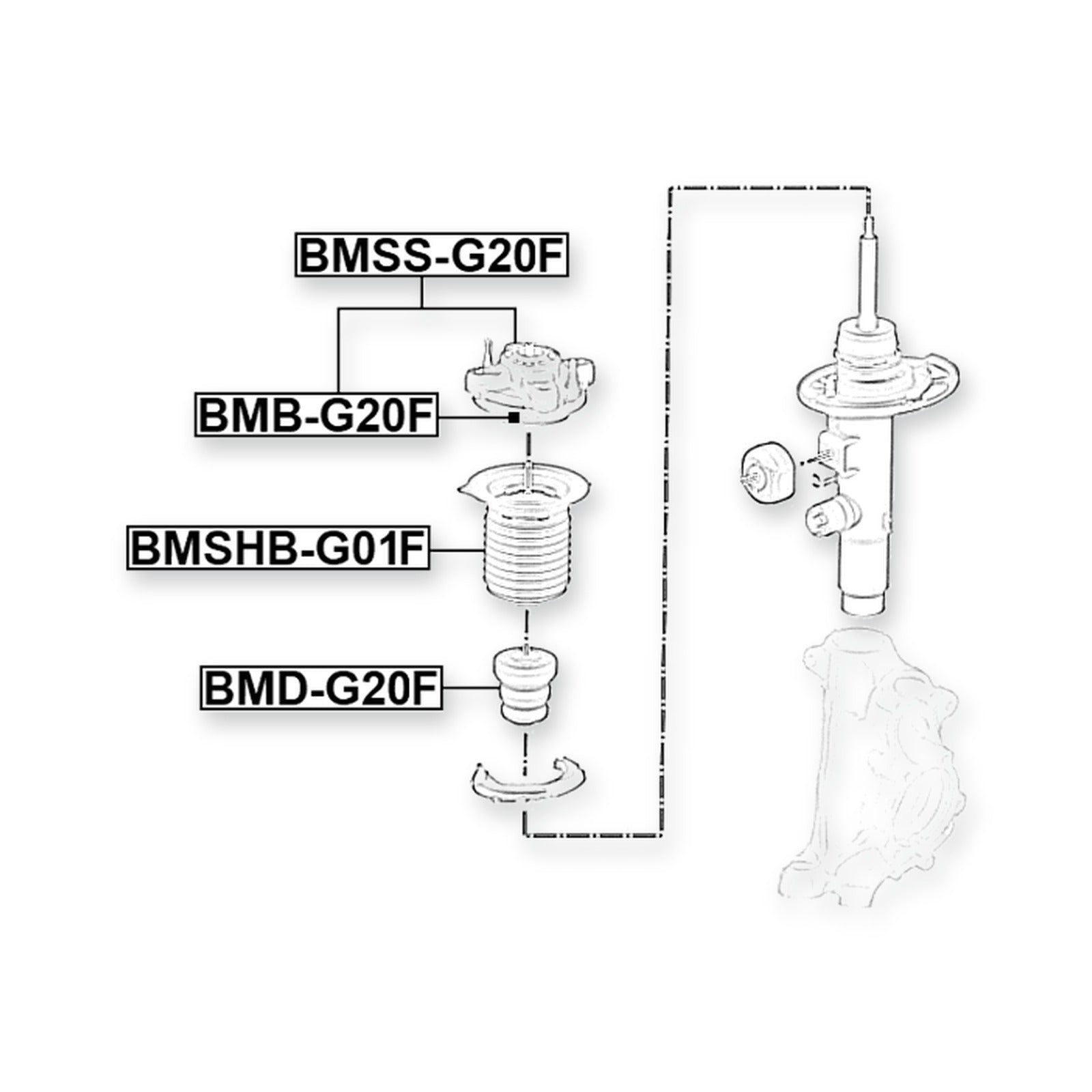 BMW 1 F20 Front Shock Absorber Jounce Bumper