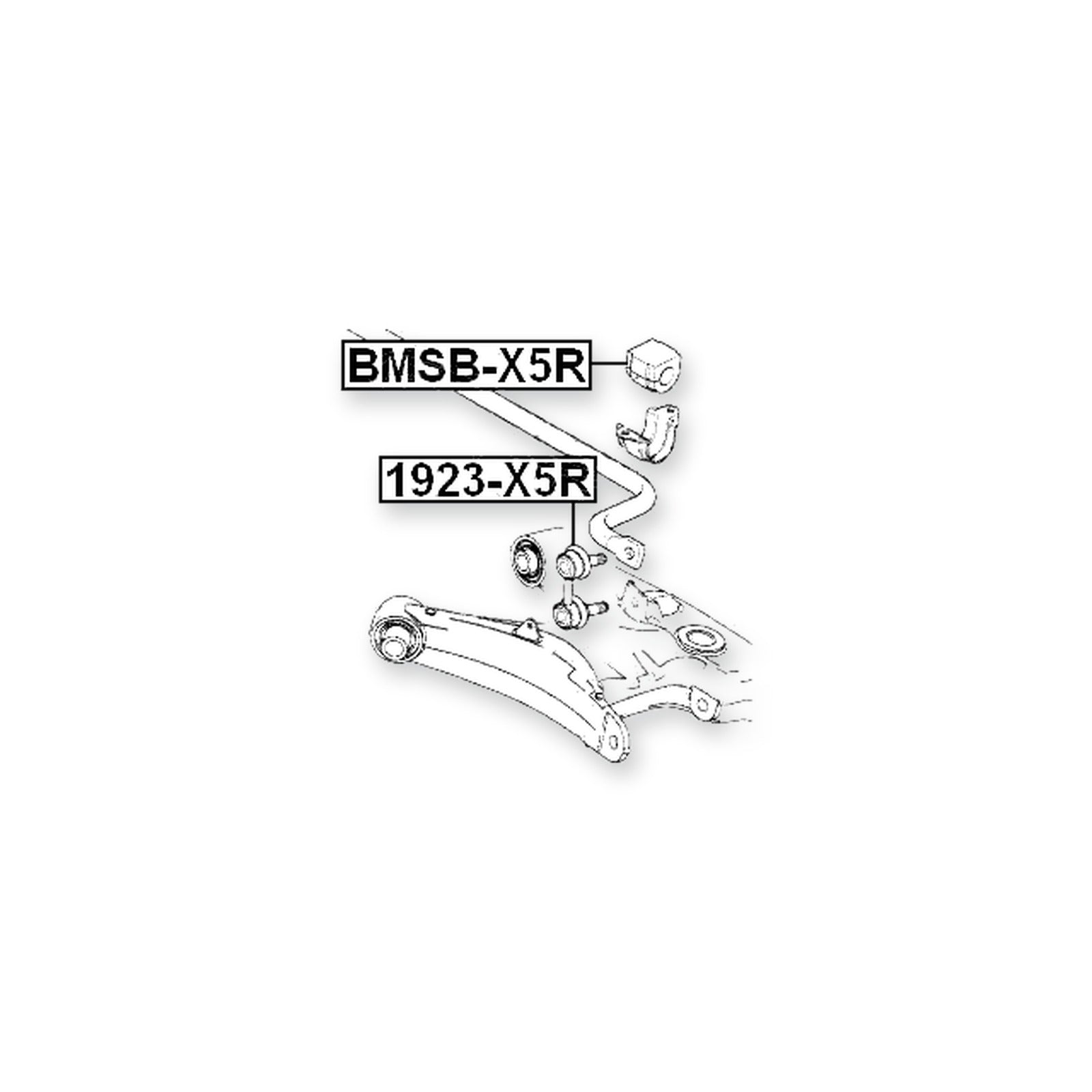 BMW X5 E53 Rear Stabilizer Bar Bush D22