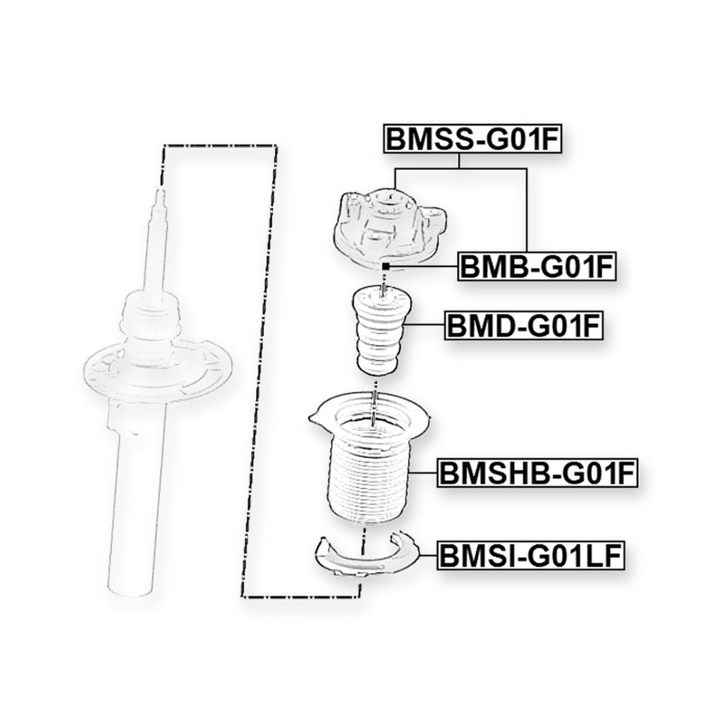 BMW IX3 Front Shock Absorber Mounting Assembly (With Shock Absorber Bearing)