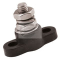 Power Distribution Post Black S/steel 3/8" Single Point Conn Jaylec