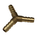 TFI Racing Brass 3-Way Y Shape Tail Piece 5/16" (7.9mm) Barbed Hose Tube Ends
