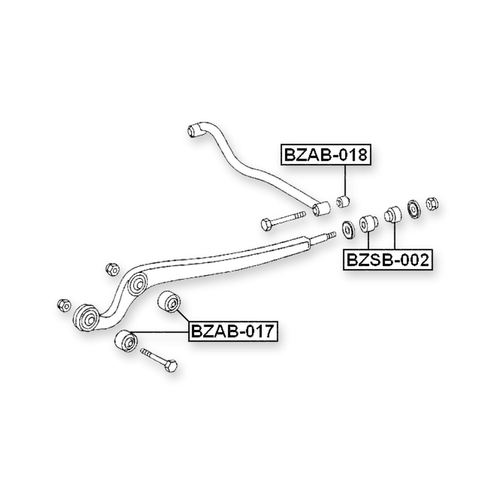 Mercedes-Benz 200 Ge Front Lower Arm Bushing 1976-2012