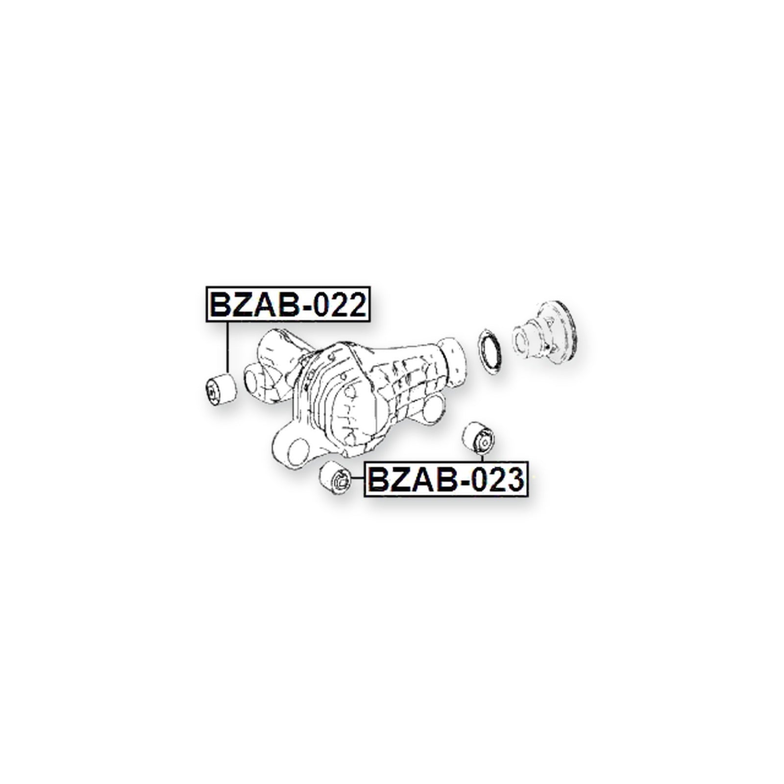 Dodge Durango Front Right Differential Mount Bushing