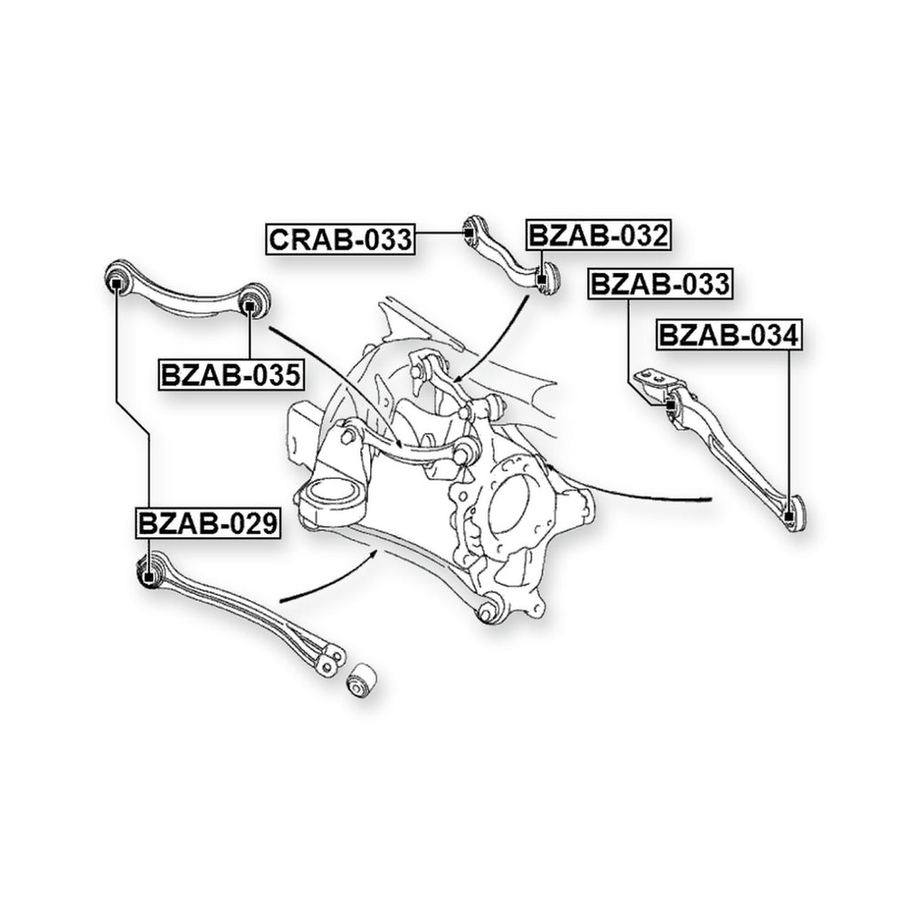 Mercedes-Benz Cls 280/300 Front Rod Bushing 2003-2010