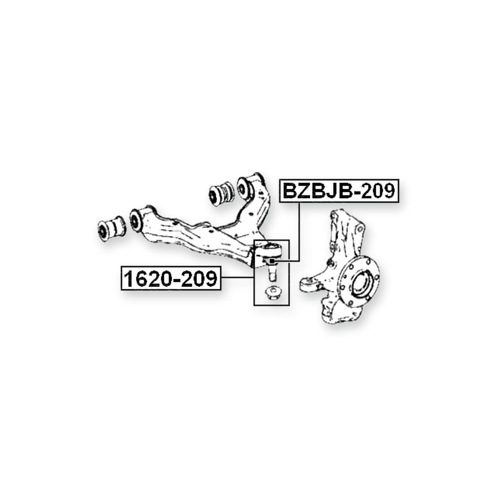 Volkswagen Crafter Front Lower Control Arm Ball Joint Boot 41X50X24.2