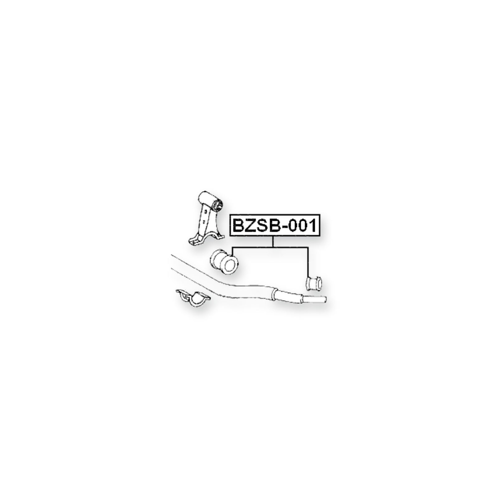 Mercedes-Benz Ml 230 Front Stabilizer Bar Bush Kit (Set For Two Sides) 1998-2005