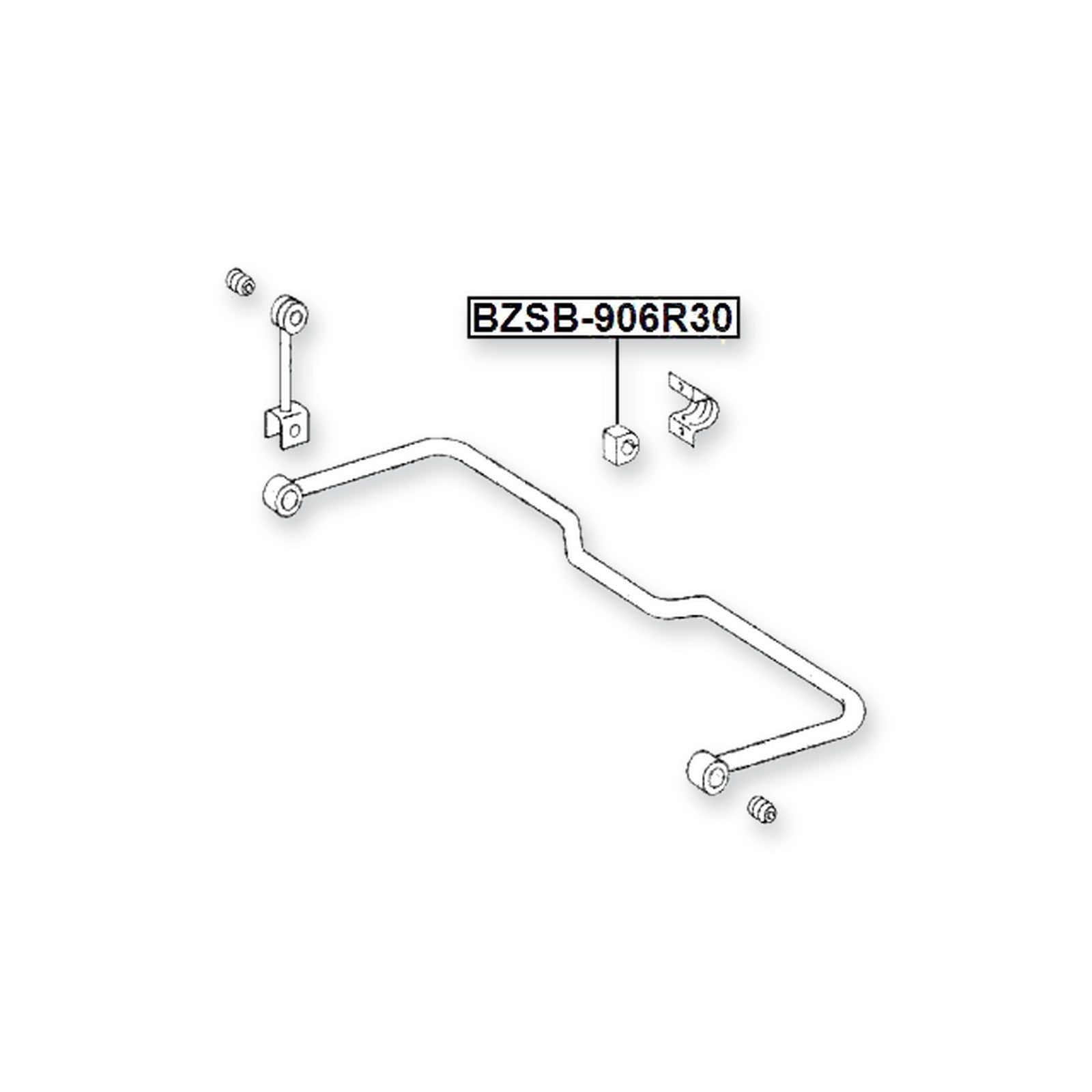 Mercedes-Benz 224 Rear Stabilizer Bar Bush D30 1994-2012