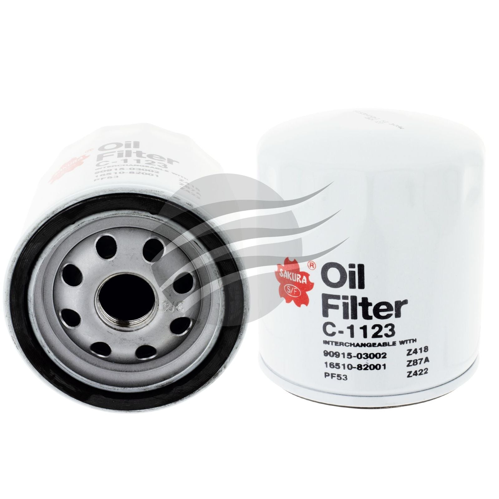 SAKURA Oil Filter Fits Z418 Z87A Z422 WZ418 C-1405 C-1110 FO1053