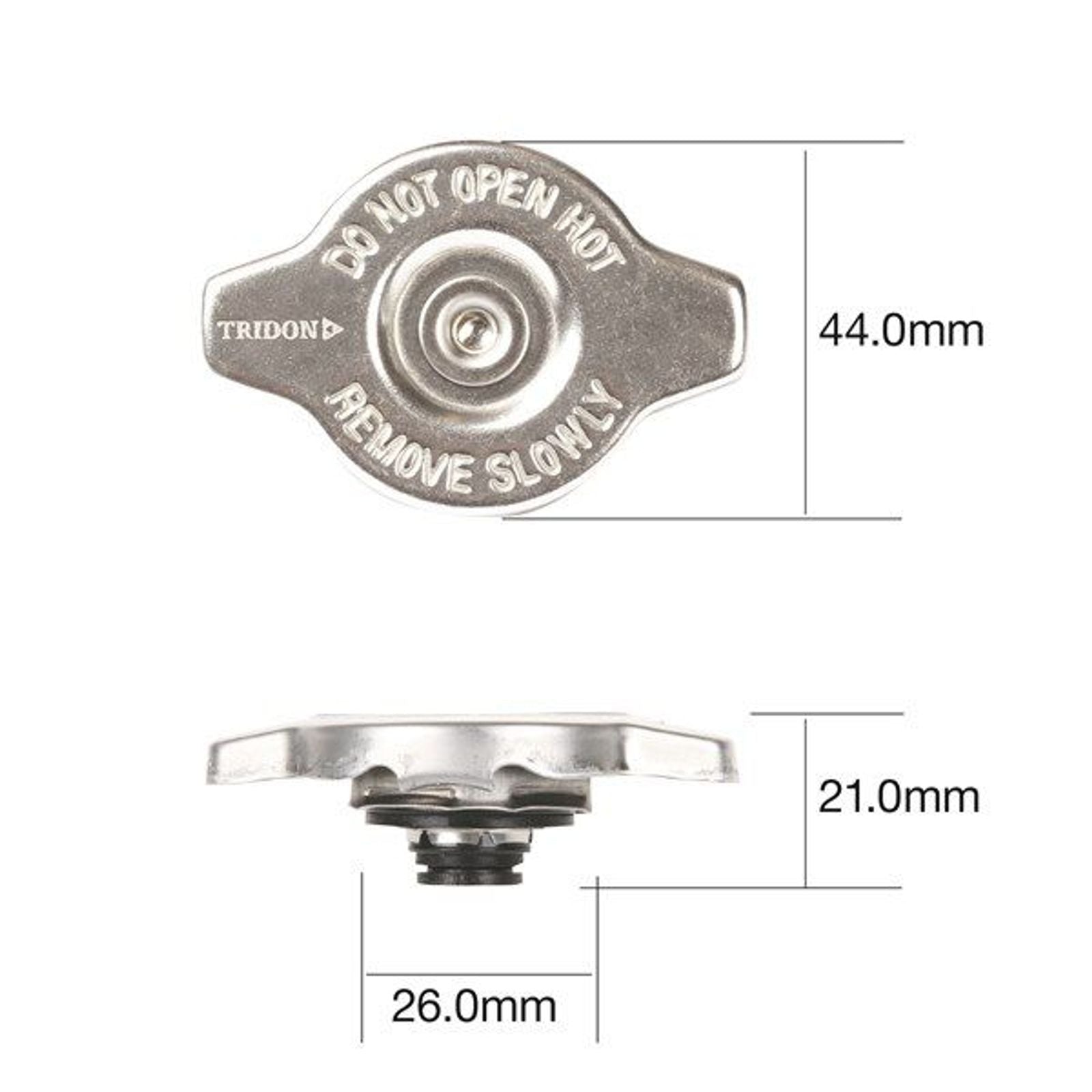 TRIDON Radiator Cap 16PSI 110KPA Metal Recovery Type Extra Small Japanese