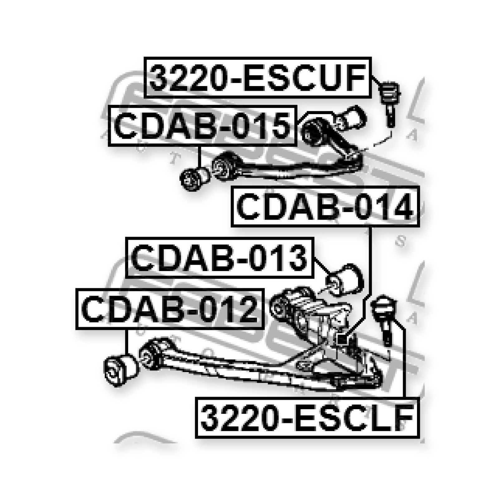Cadillac Escalade Front Upper Bushing, Control Arm