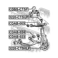 Front Lower Bushing, Control Arm