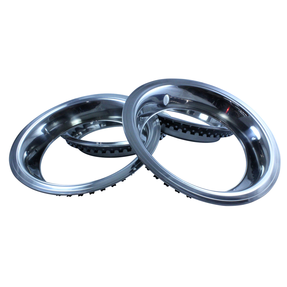 TFI Racing Stainless Steel Wheel Trim Ring Rally Style 15" x 8" x 3" Deep