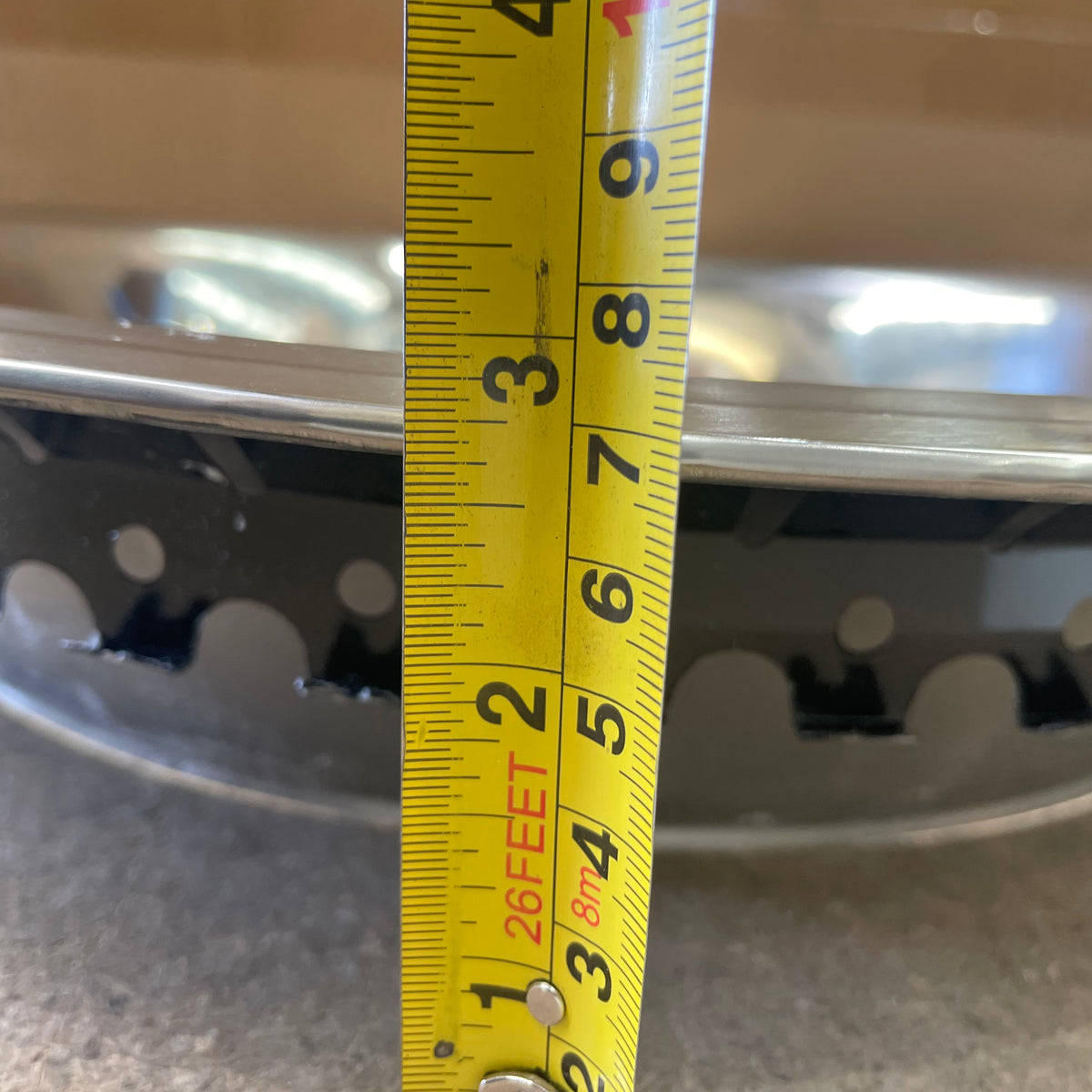 TFI Racing Stainless Steel Wheel Trim Ring Rally Style 15" x 8" x 3" Deep