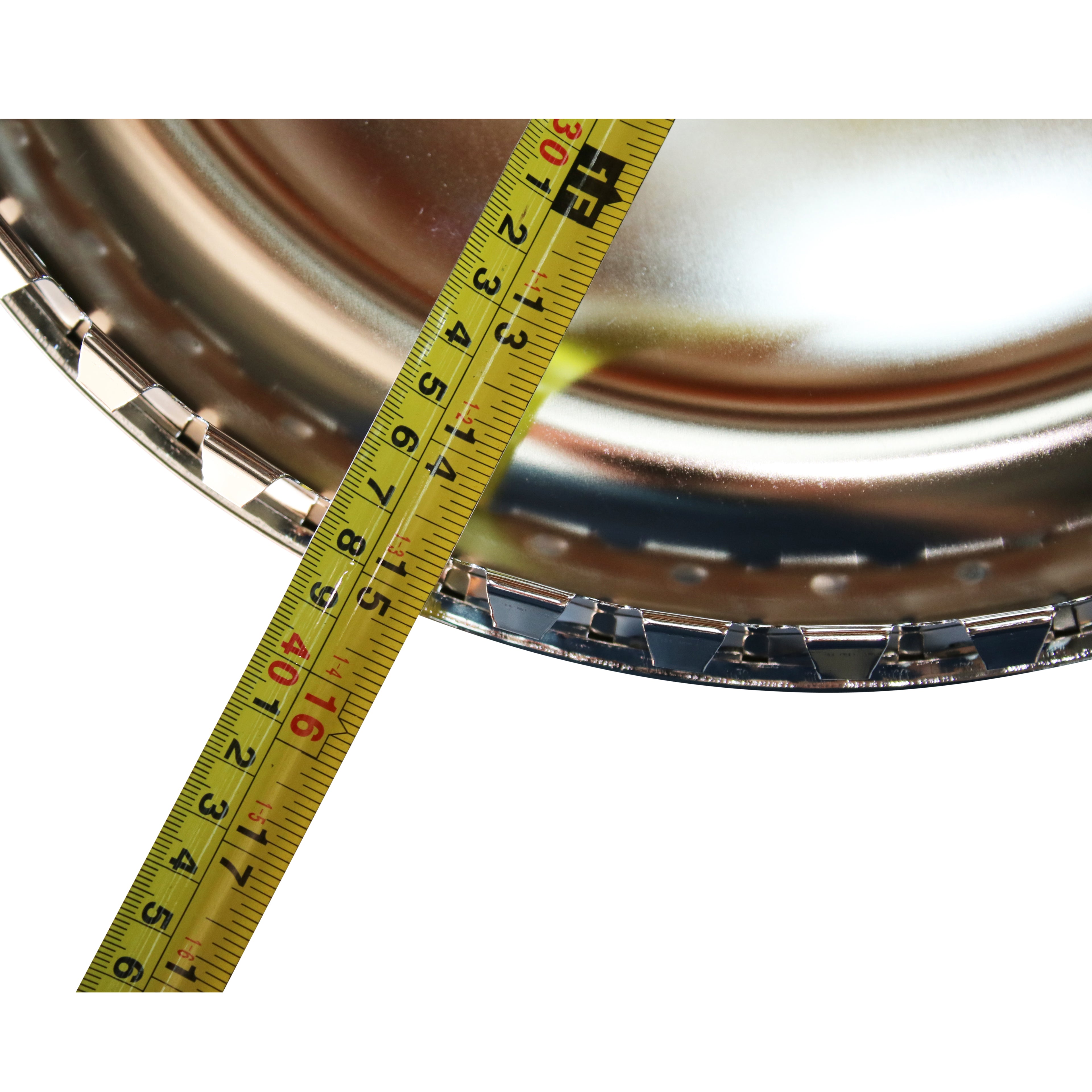 TFI Racing Full Moon 15" Smoothie Style Chrome Steel Hot Rod Hubcaps Wheel Cover