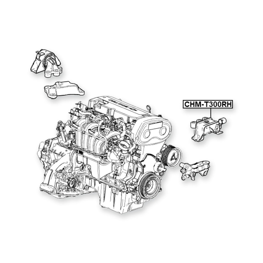 Chevrolet Sonic Right Engine Mount (Hydro)