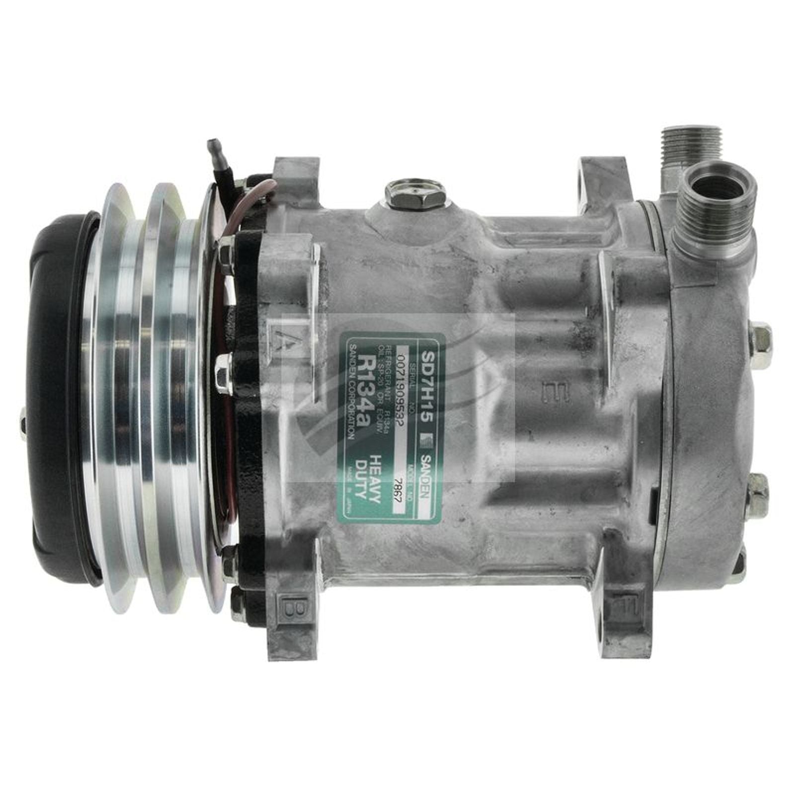 SANDEN Comp SD7H15 12V 2A 132MM VOR EAR Mount JE Head With Dust Cover