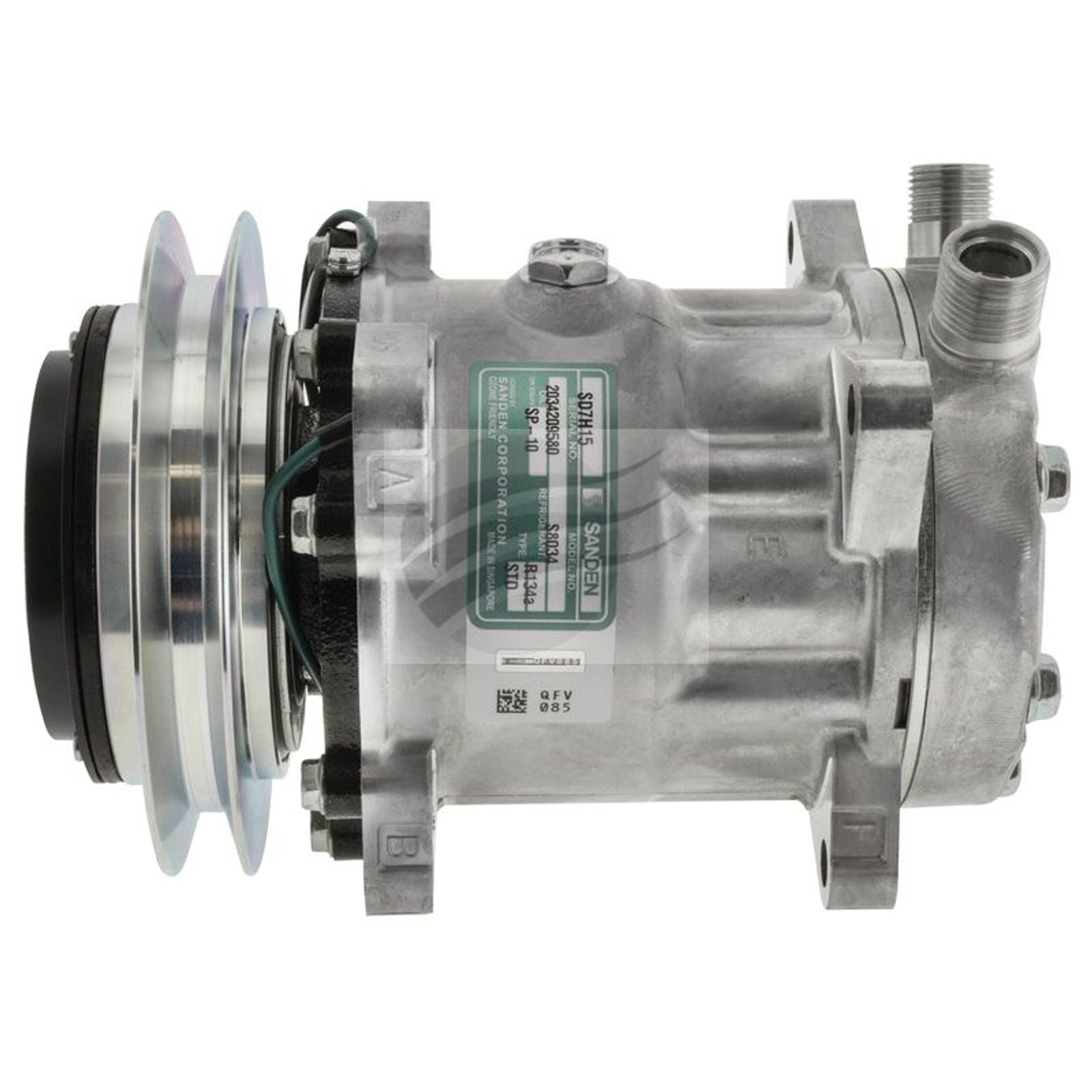SANDEN Comp SD7H15 24V 1B 146MM VOR EAR Mount JE Head