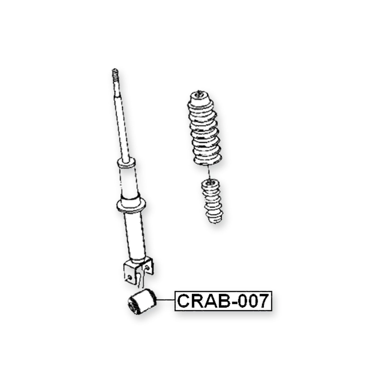 Dodge Cirrus/ Stratus Rear Bushing, Shock Absorber