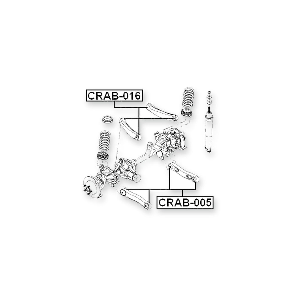 Jeep Cherokee Front Upper Bushing, Control Arm