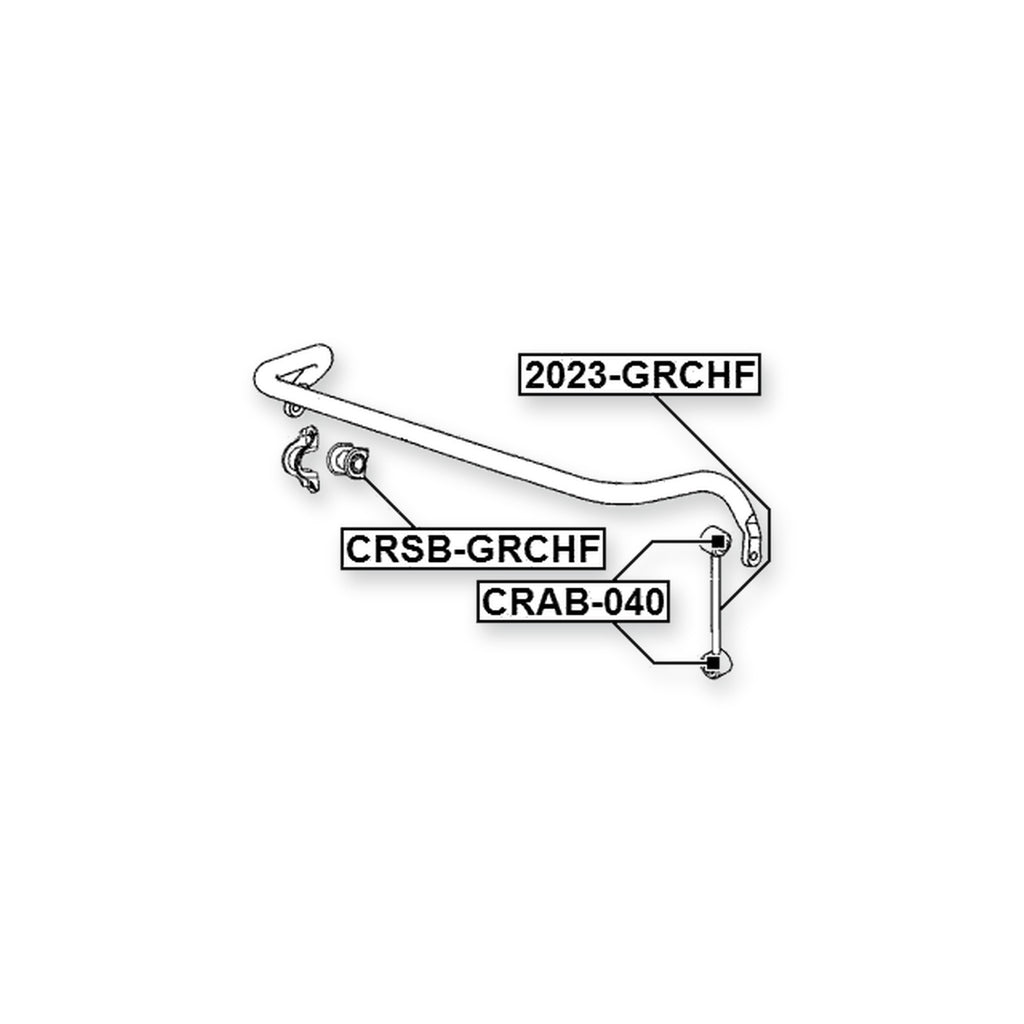 Jeep Commander Front Stabilizer Bar Bush D33.5