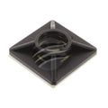 Cable Tie Base / Mount 19mm X 19mm MAX Width 3.5mm Adhesive Black Jaylec