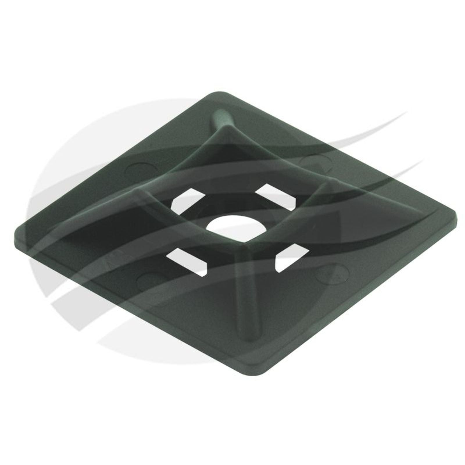 Cable Tie Base / Mount 28 X 28mm MAX Width 4.8mm BLK Jaylec