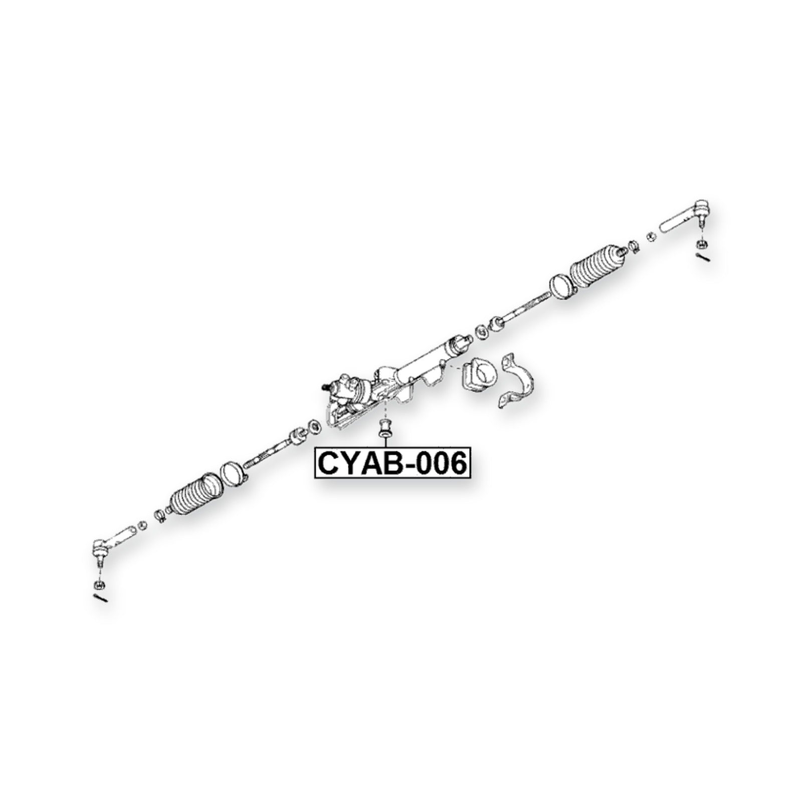 Vortex Tingo Steering Rack Bushing