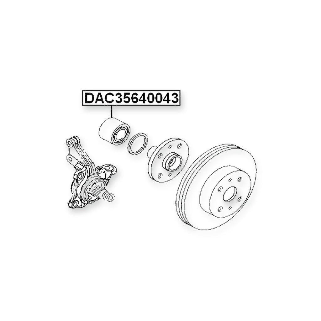 Daihatsu Materia M401/M402/M412 Front Wheel Bearing 35X64X43